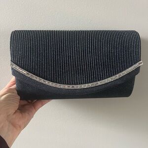 Elegant Navy Blue Evening Clutch